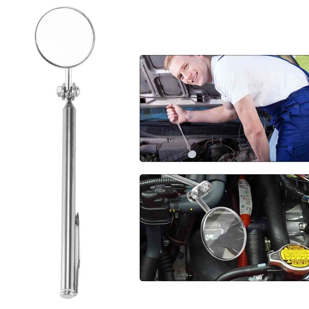 Round Mirror Extension Car Angle Telescopic Inspection Lens