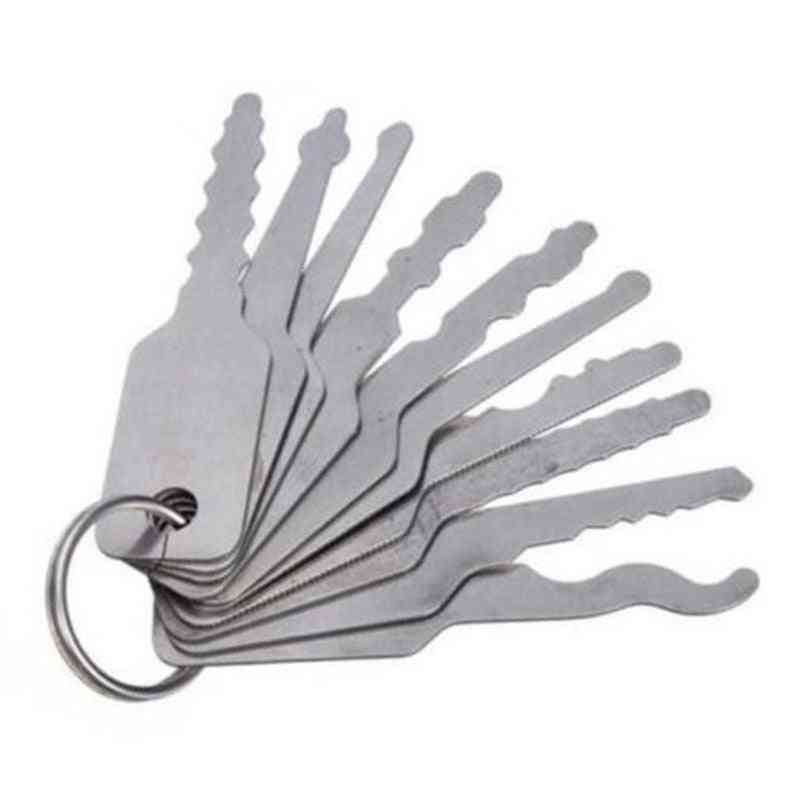 Stainless Jiggler Keys, Dual Sided Car Lock Open, Tool Accessories