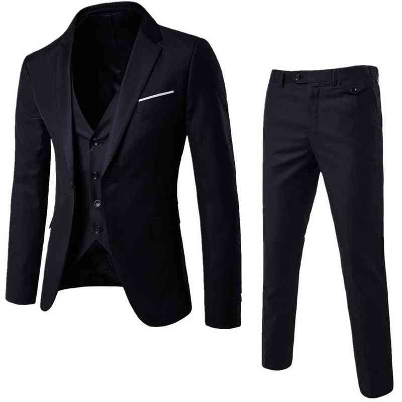 Slim Fit Tuxedo Men Formal Business Work Wear Suits
