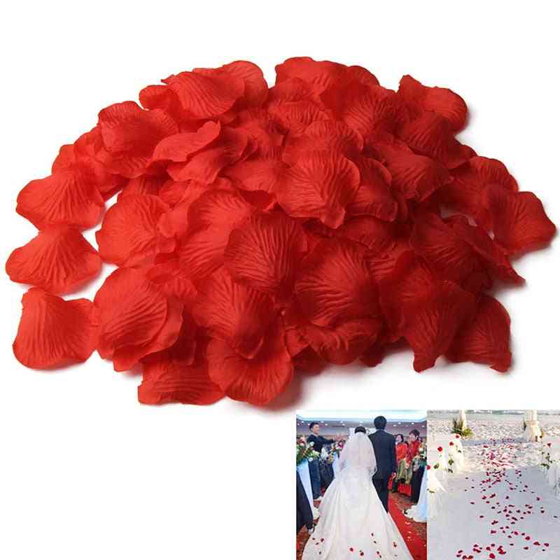 500buc- simulare, trandafir de mătase, floare de petală- căsătorie, accesorii de nuntă