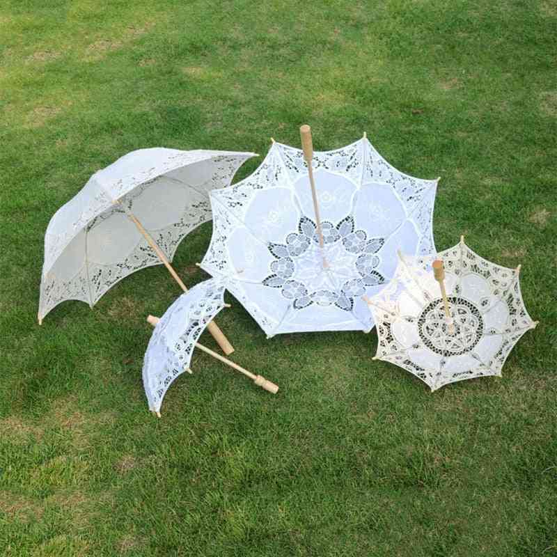 Umbrelă din dantelă vintage pentru decorare / fotografie de nuntă