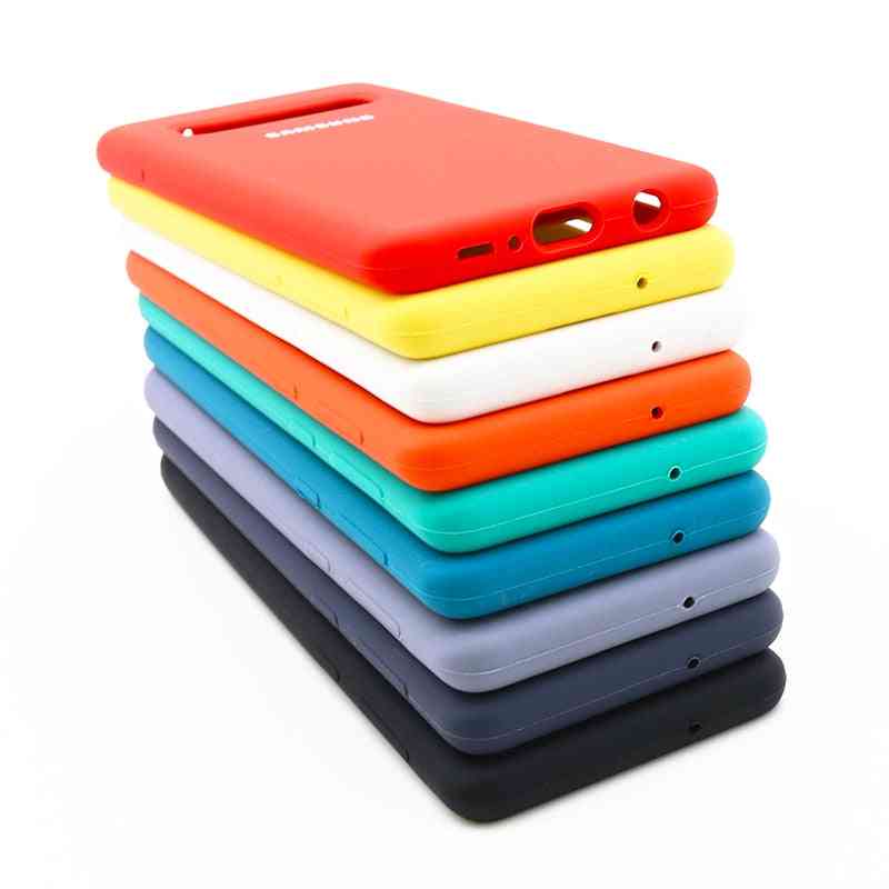 Soft-touch, Back Protective, Silky Silicone Cover For Mobile Phone