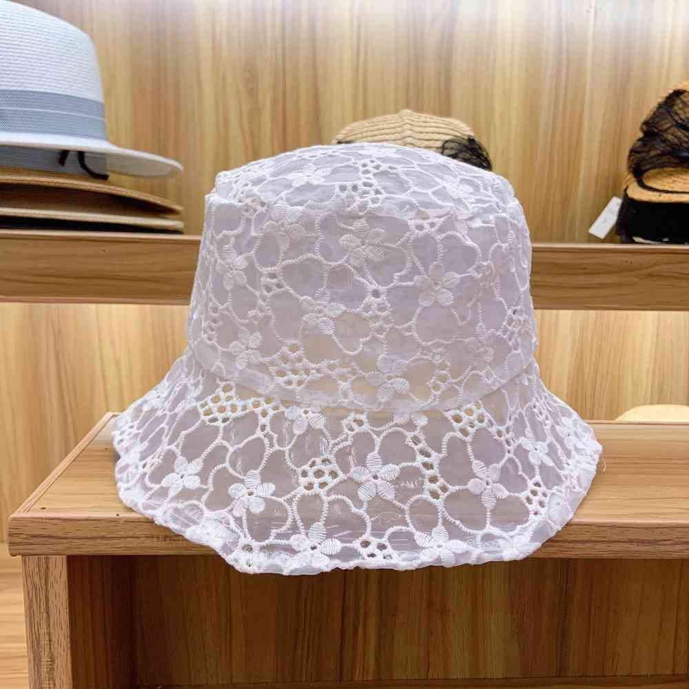 Women's Soft Lace Flower, Wide Brim Sun Hats