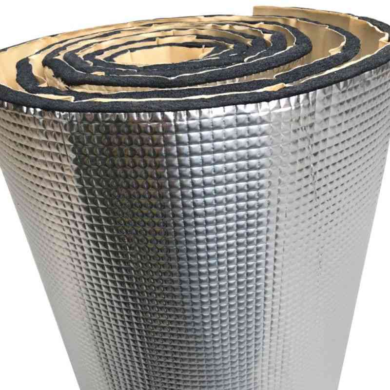 Zelfklevende aluminium plaat geluidsisolatie voor auto rubber plastic katoen thermische isolator brandbeveiliging