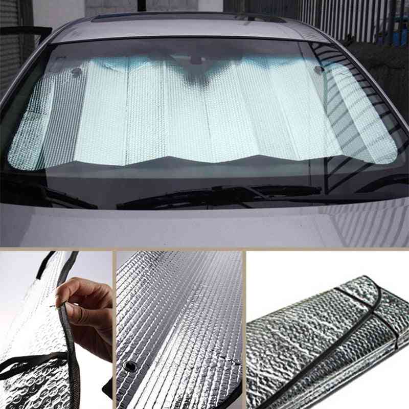 Reflectorizant universal, folie de aluminiu, parasolar pentru geamul frontal pentru mașină