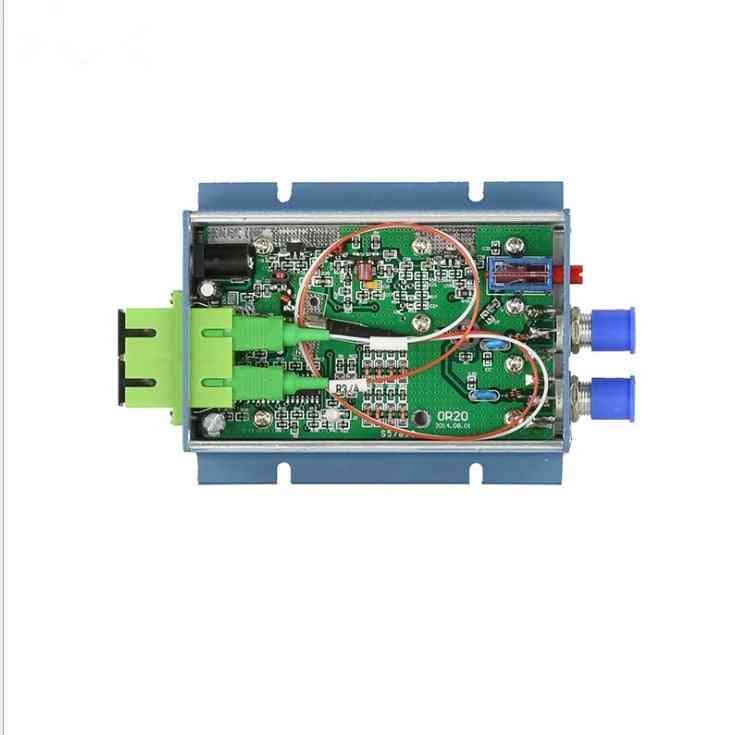 Alumimium- Fiber Optical Receiver, Duplex Connector With Output Port Wdm