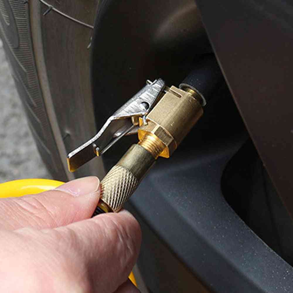 Inflator luchtpomp ventiel clip klem adapter voor auto pompen