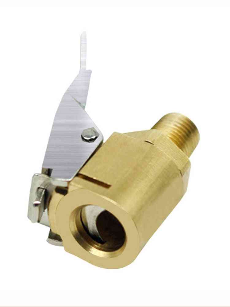 Inflator luchtpomp ventiel clip klem adapter voor auto pompen