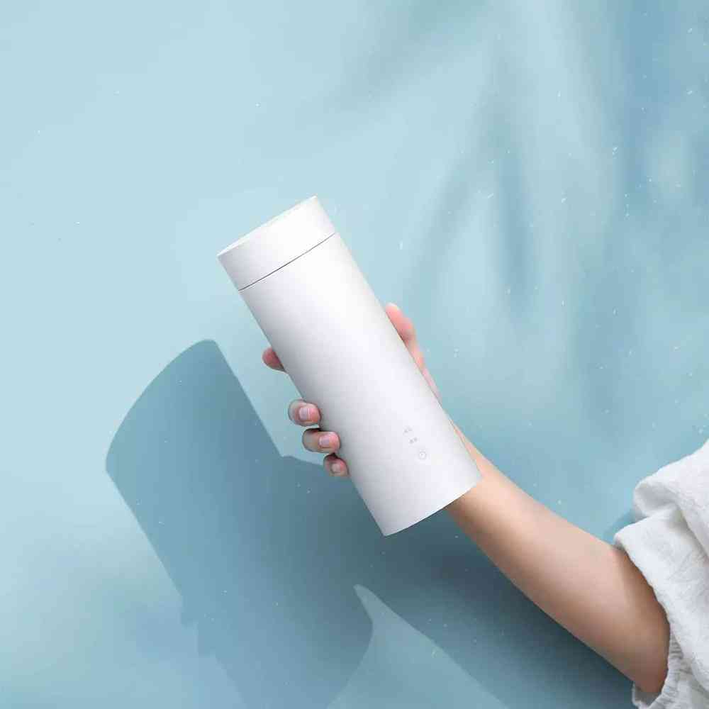 Travel Electric Portable Heating Cup, Stainless Steel Water Bottle