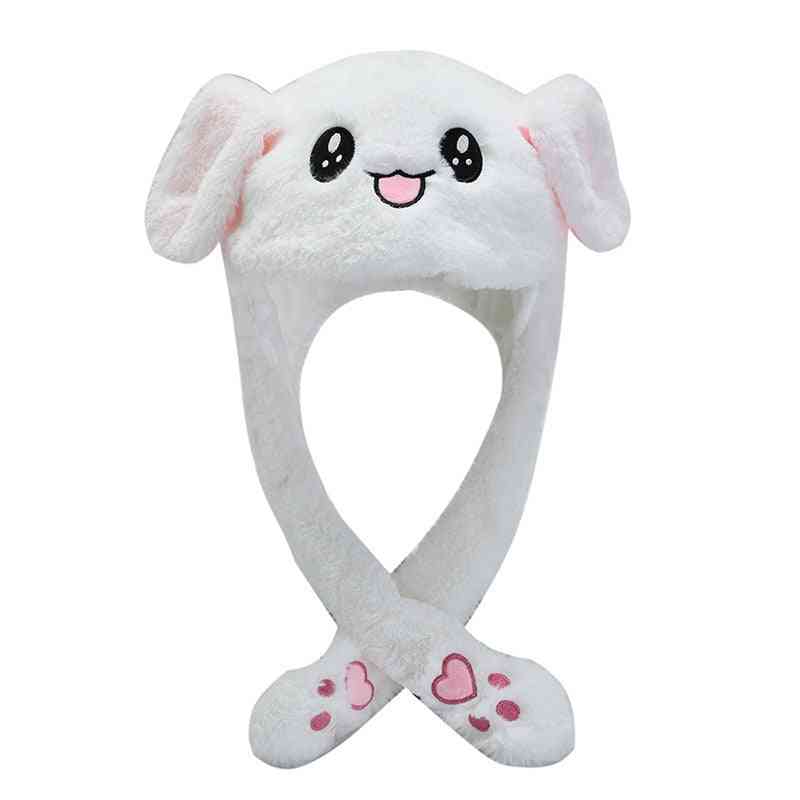 Moving Bunny Earflaps Hat For Women/child/girls