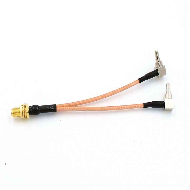 Câble de queue de cochon coaxial rf de répartiteur de connecteur d'antenne pour modem/routeur