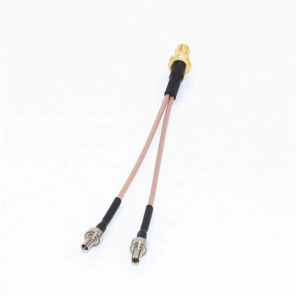 Câble de queue de cochon coaxial rf de répartiteur de connecteur d'antenne pour modem/routeur