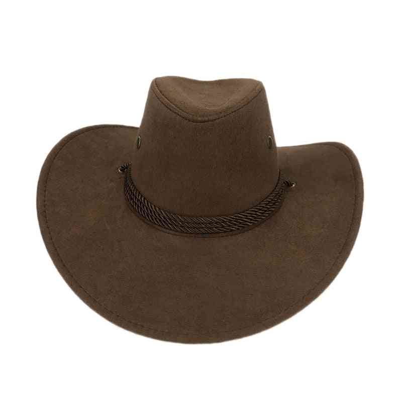 Unisex keinonahkainen cowboy-hattu