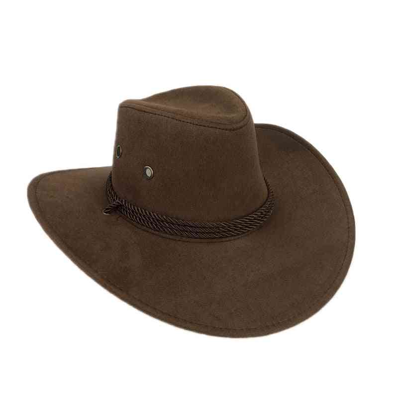 Sombrero de vaquero unisex de piel sintética