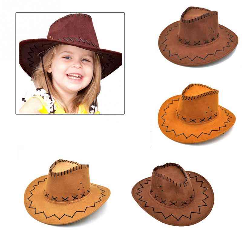 Westernový kovbojský sluneční klobouk, čepice cowgirls