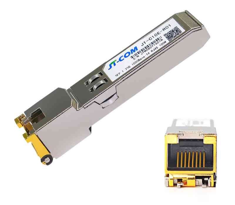 Gigabit SFP, מודול משדר נחושת עם Cisco / Mikrotik, מתג Ethernet