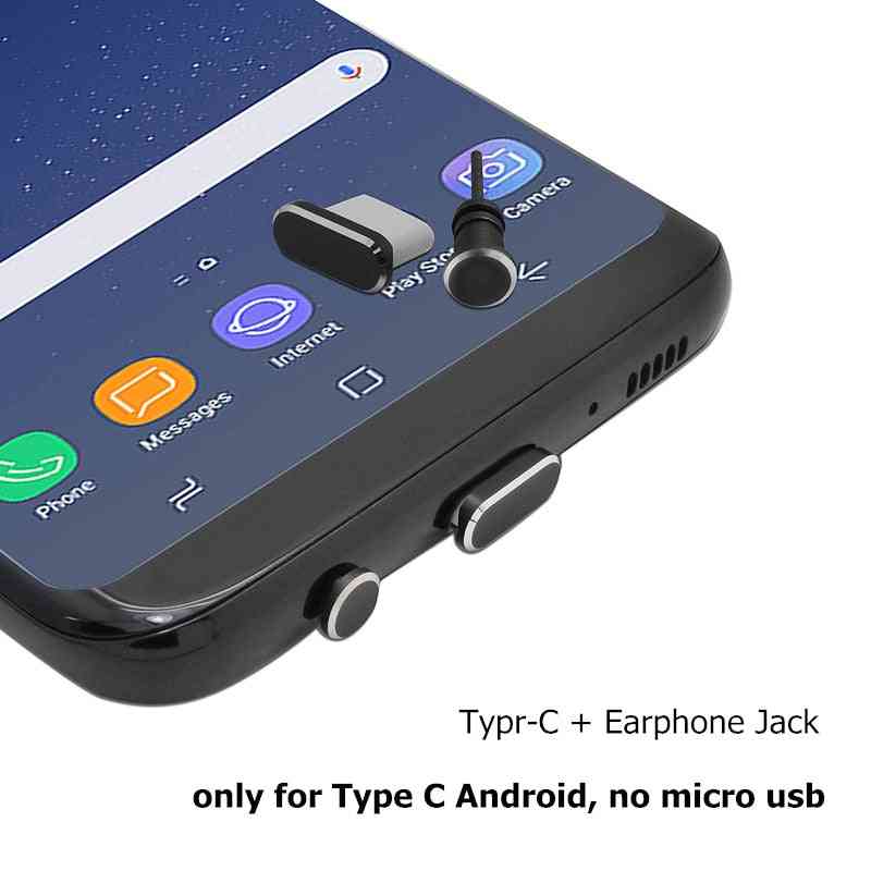 Type C Phone Usb Port Dust Plug Set