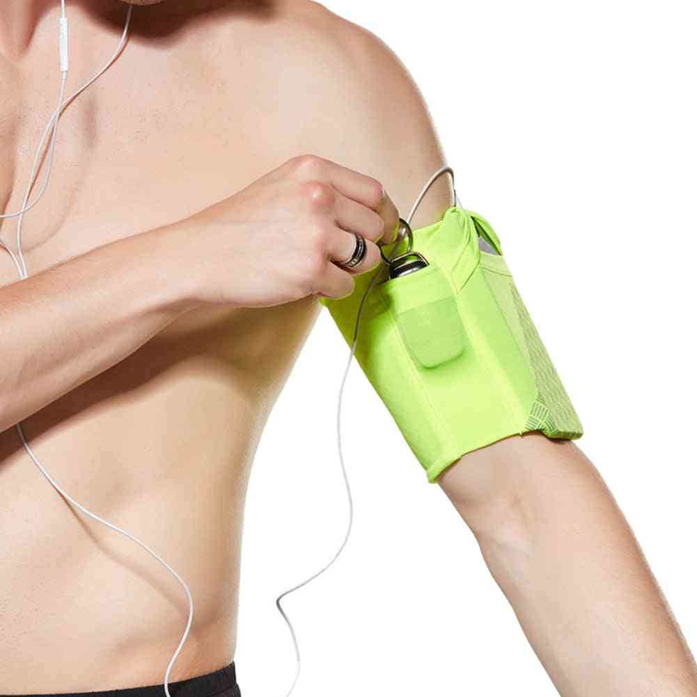 Women Men Reflective Armband Elastic Sports Running Gym Phone Holder