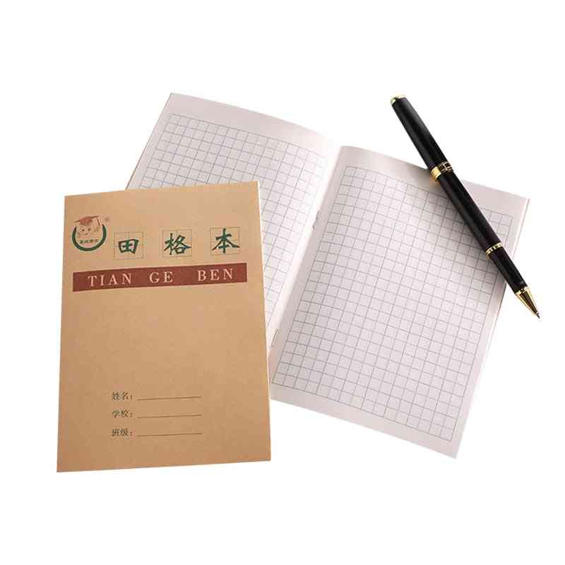 Cartella di lavoro per l'apprendimento dei bambini, quaderno in formato tabella matematica per la scrittura di caratteri