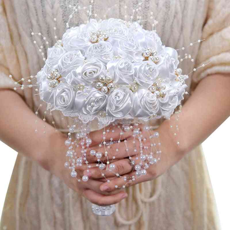 Bånd blomster, fantastiske perler beaded brude