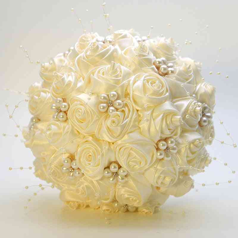 Stužkové kvety, ohromujúce perly svadobné korálky