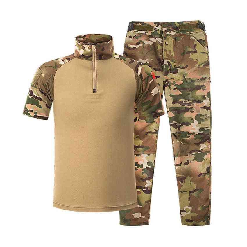 Militäruniform, taktisk stridsjacka och byxor