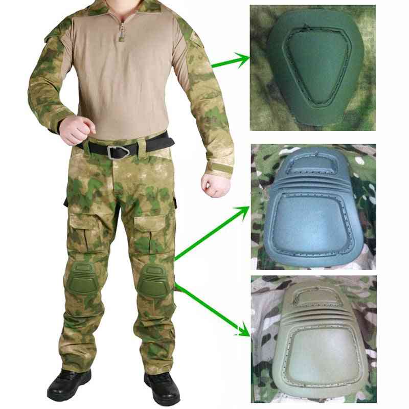 Hadsereg katonai egyenruha nadrág béka paintball harci nadrág térdvédővel
