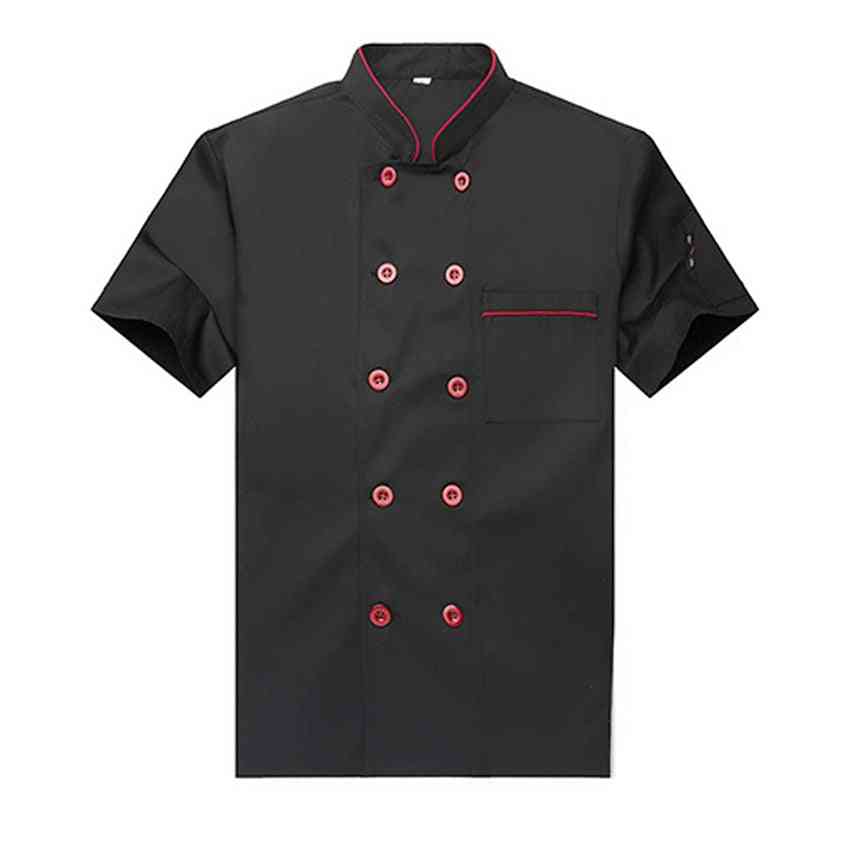 Free Logo Printing Unisex Chef Uniform, Food Service Cook Jacket Coat