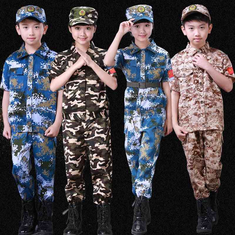 Camuffamento per bambini, uniforme militare set-1