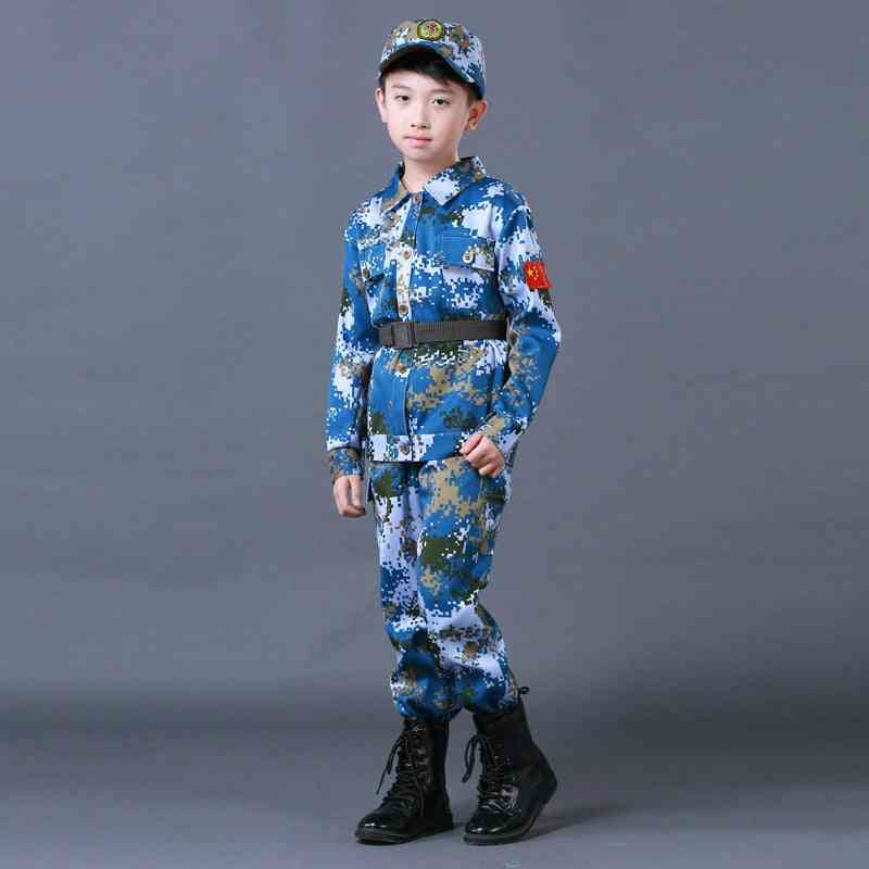 Camuffamento per bambini, uniforme militare set-1