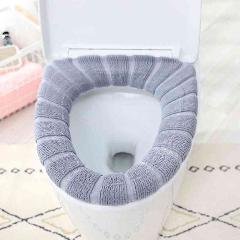 Universal Soft Toilet Seat Cover, Comfortable Winter Warm, Reusable, Cushion Pad
