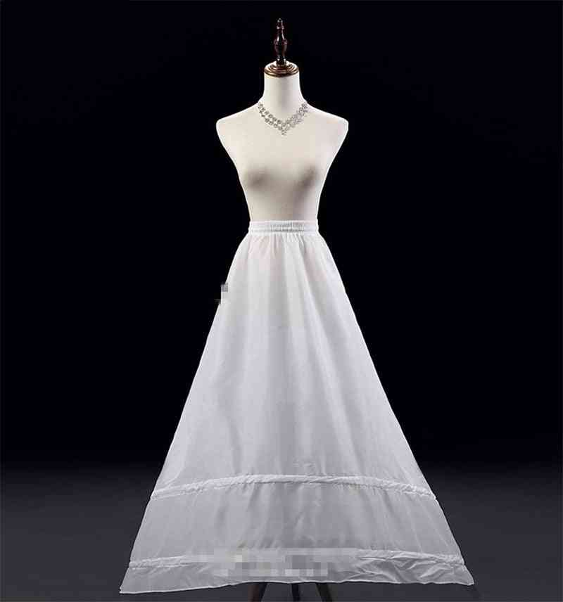 2 argolas, anágua a-line, combinação de crinolina, saia de baixo para vestido de noiva