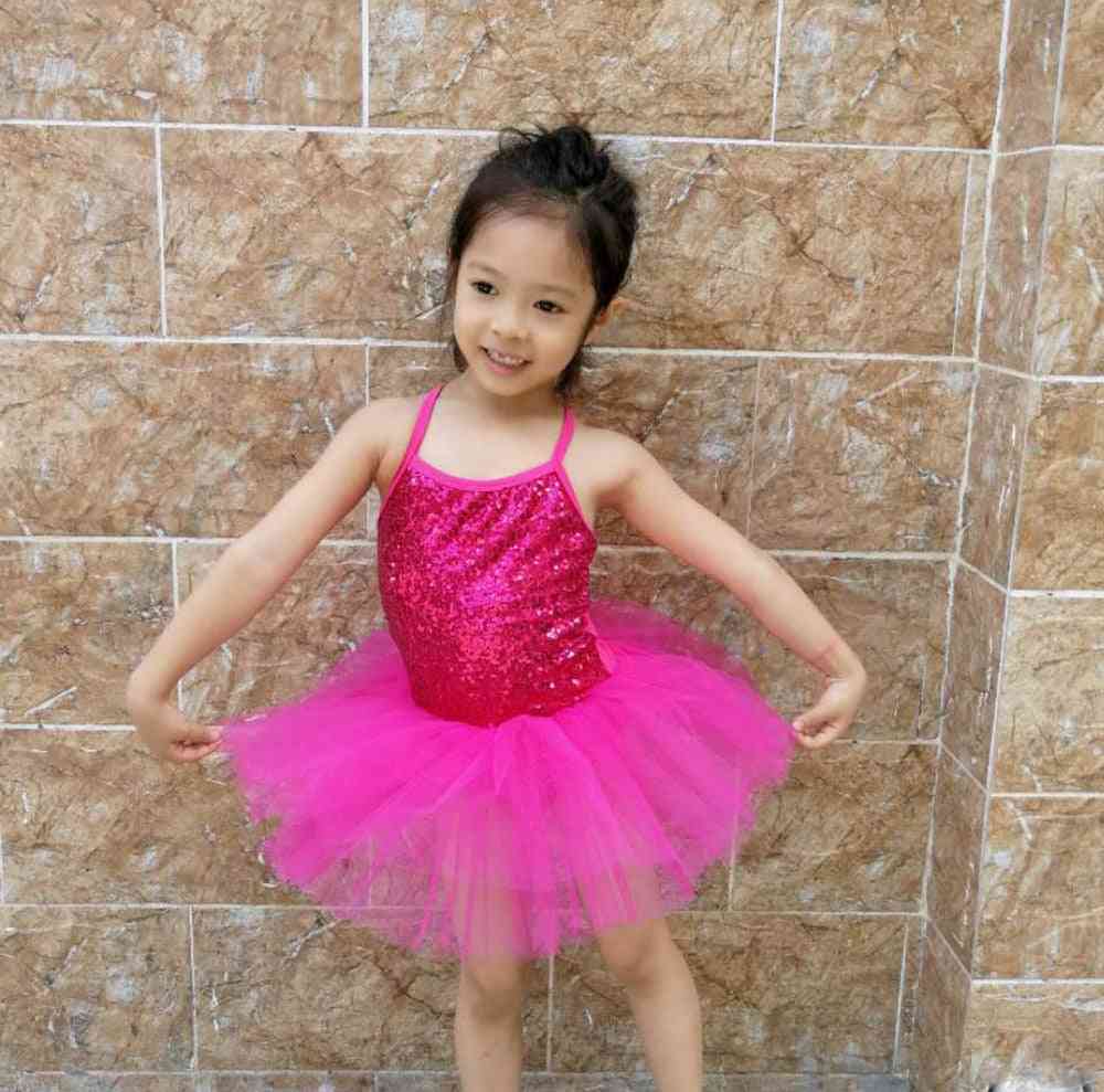 Ballerina Fairy Prom Party Costume, Sequined Flower Dress