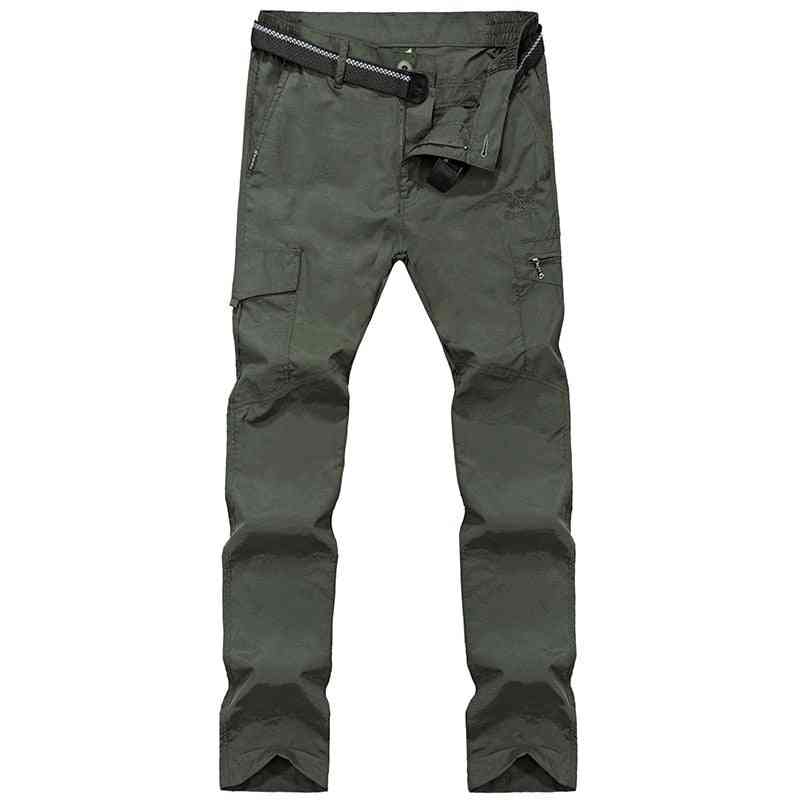 Men Summer Casual Army Military Style Trousers, Waterproof Quick Dry Tactical Pants