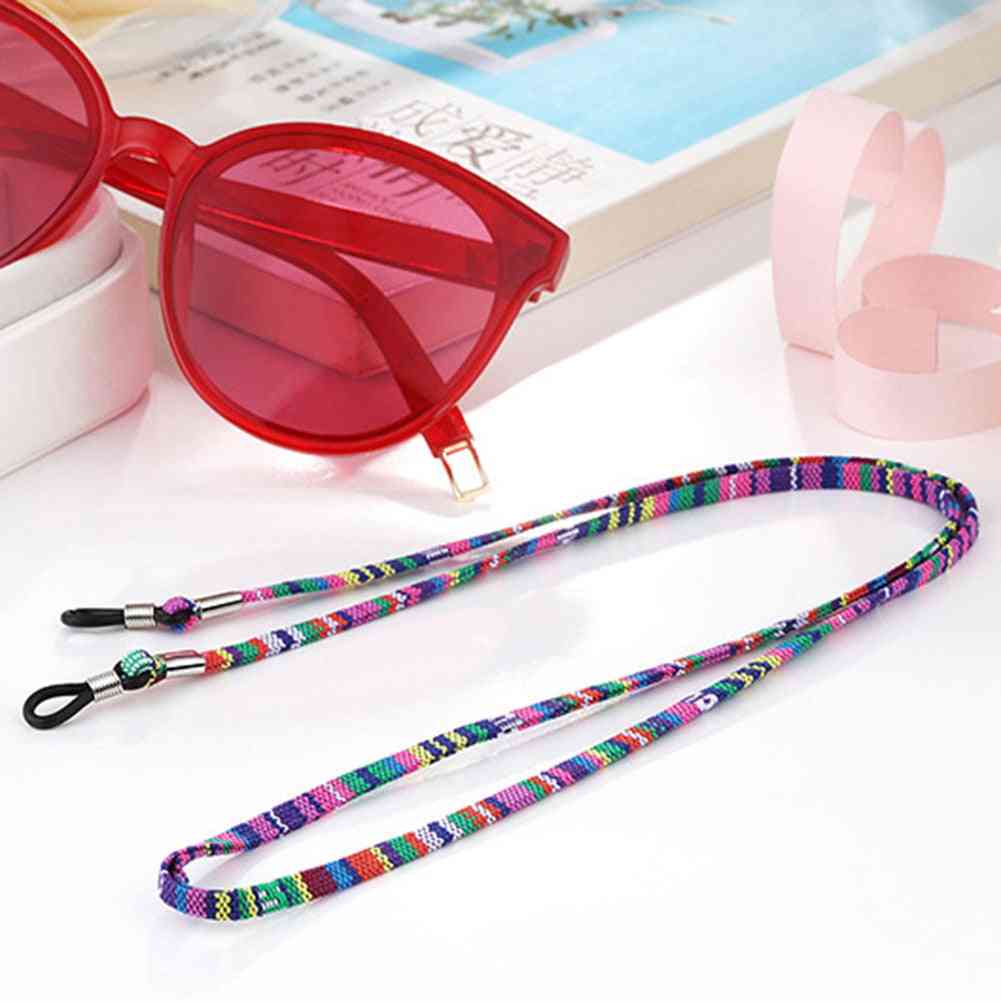 Eyeglass Sunglasses Cord Strap, Ethnic Style Cotton Eyewear Lanyard Glasses Neck String Rope