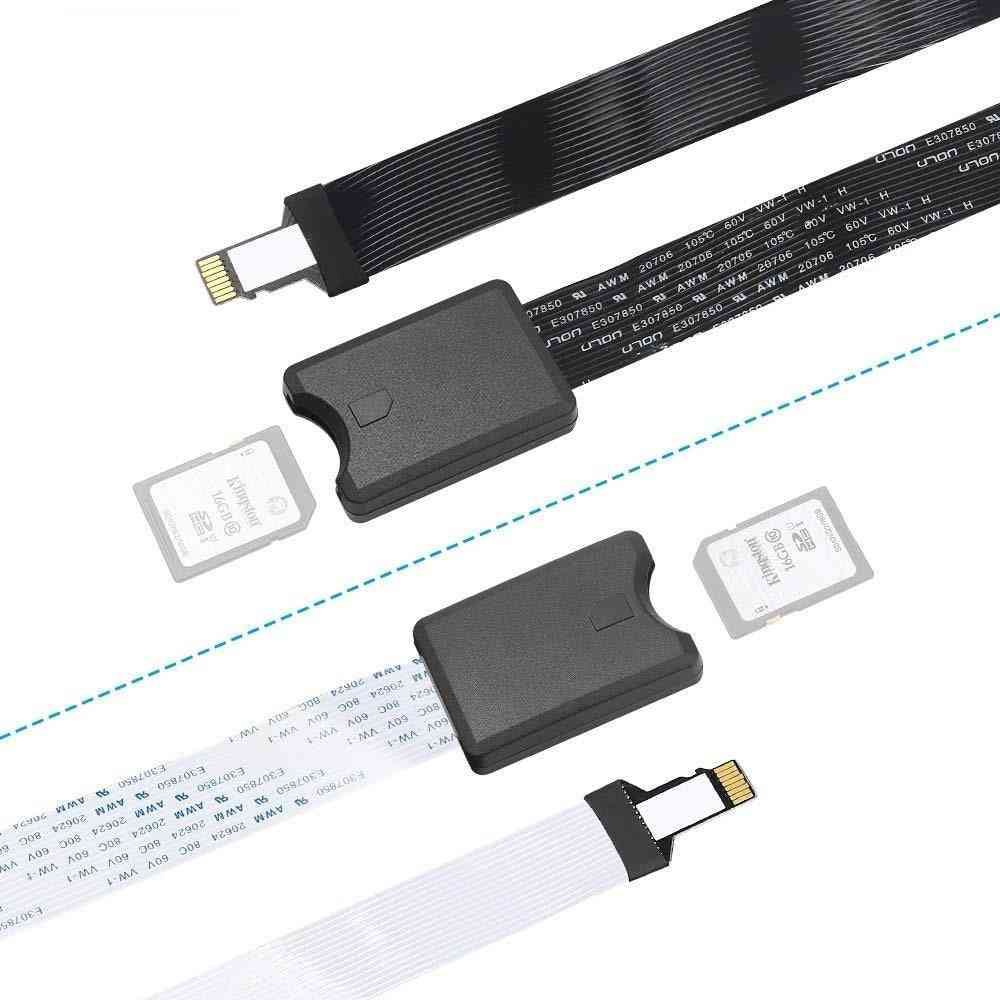 Micro Sd Card Reader, Extension Cable, Flexible Extender Adapter