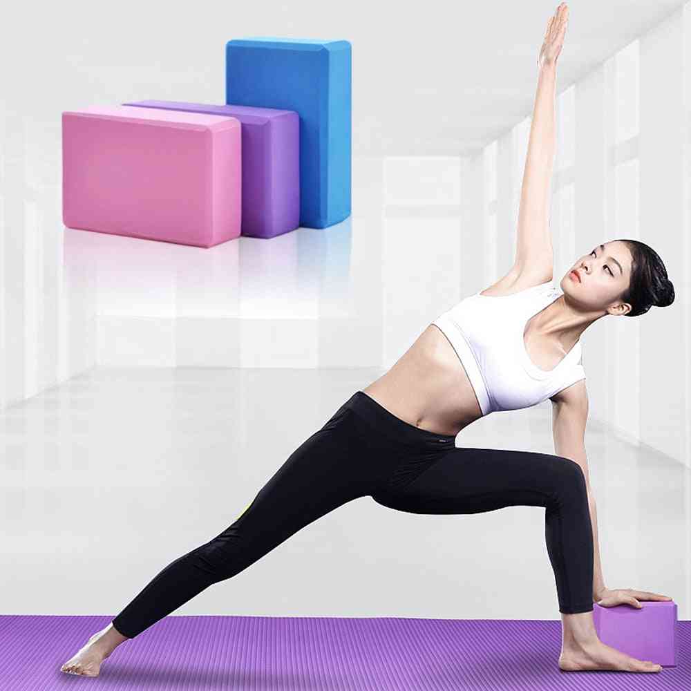 Mousse de bloc de yoga d'Eva haute densité, étirement d'entraînement d'outil de sports de brique de forme physique