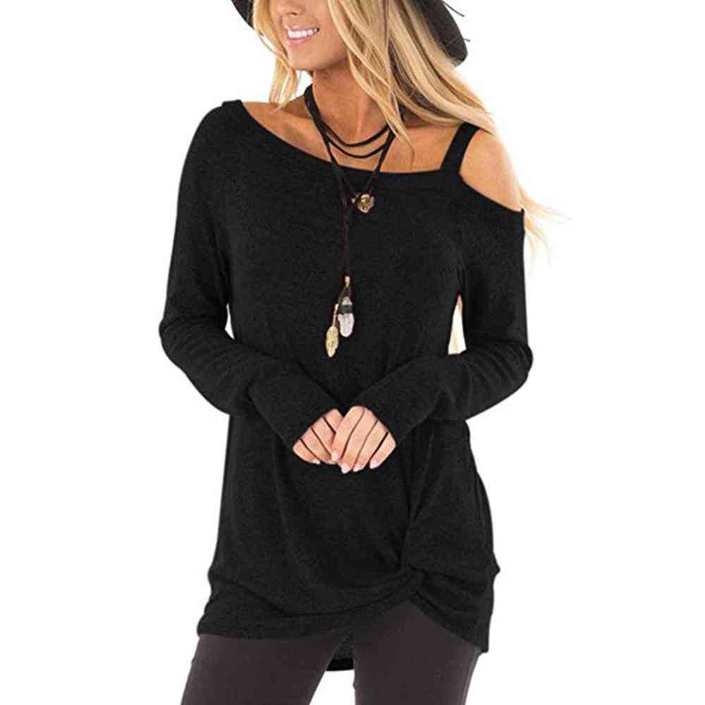 Womens Fashion Long Sleeve, Off The Shoulder Sweater, Slouchy Tops