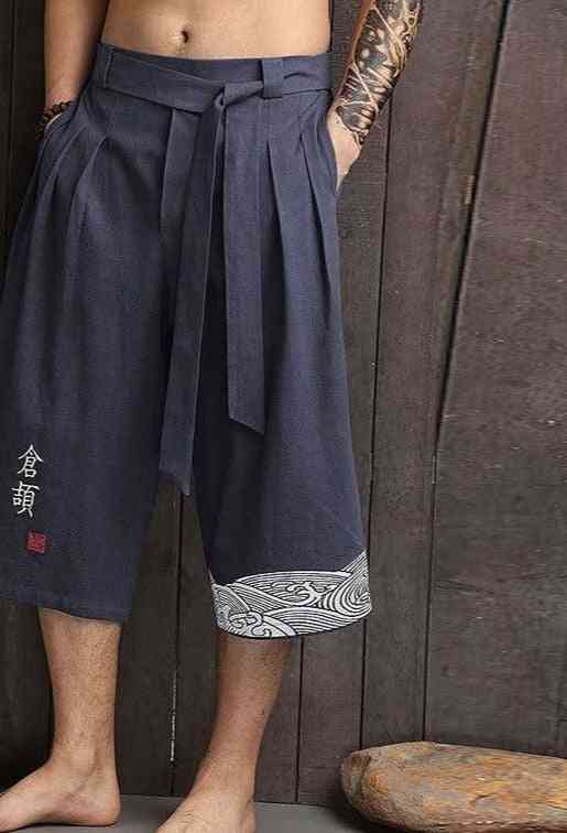 Kimono tradicional casual pantalones sueltos pantalones