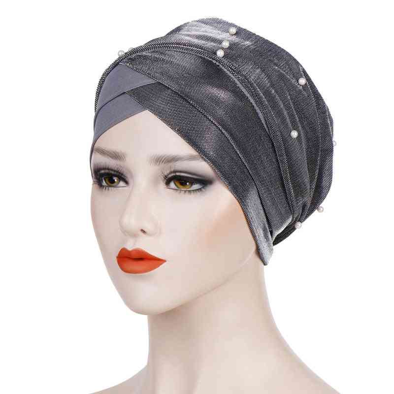 Muslimischer Kopfschmuck Turban, Baumwollinnenseite, Hijabs Wickelkopf, Unterschalkappen