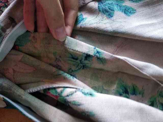 Women's Cotton Oriental Style Dresses, Printing Elastic Qipao Short Dress