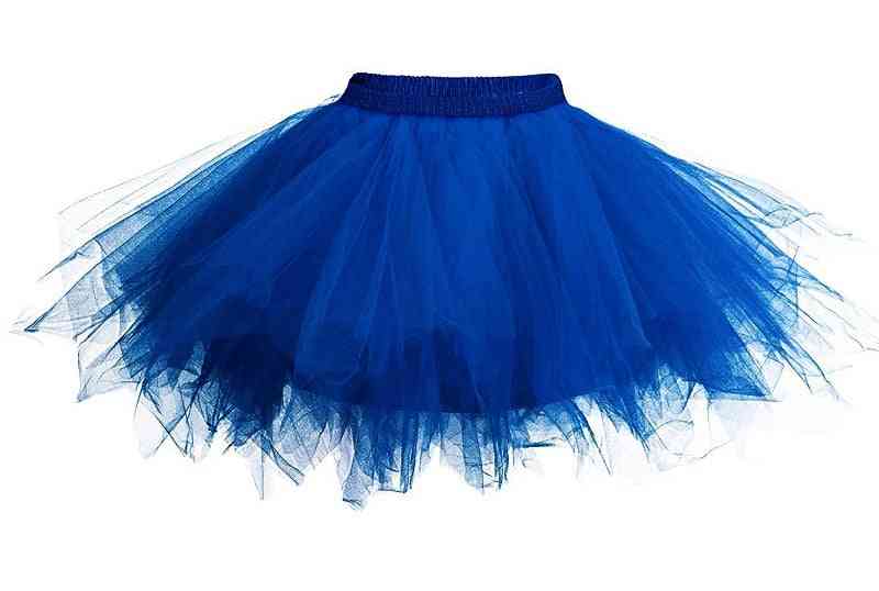 Prinzessin Ballett flauschigen Rock für Frauen, Tüll Petticoat Röcke, elastische Erwachsene