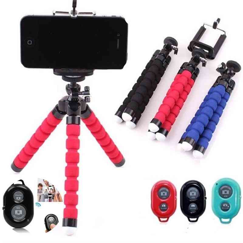 Flexible Octopus Tripod Bracket Camera Stand Monopod Support Remote Control Mobile Phone Holder