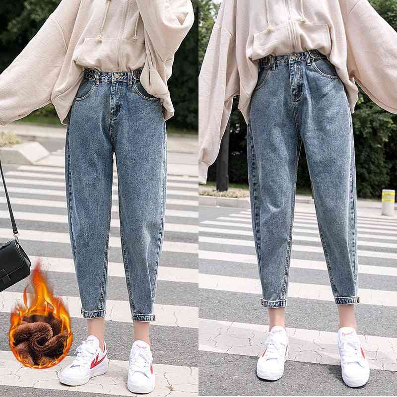 Woman Jeans, Velvet Thickening Harem Pants