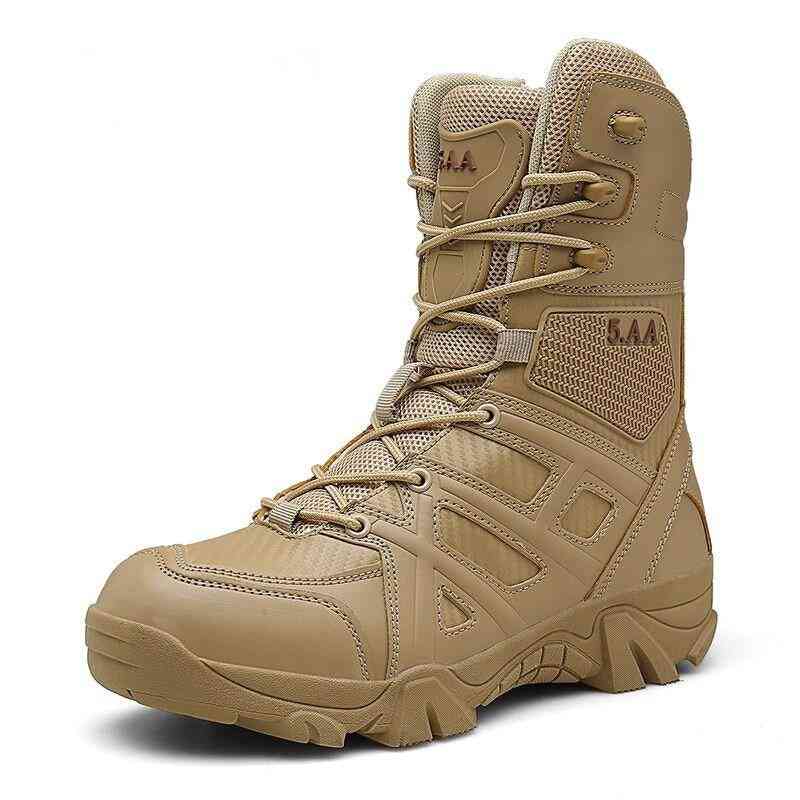 Vojenské kožené speciální taktické pouštní bojové boty