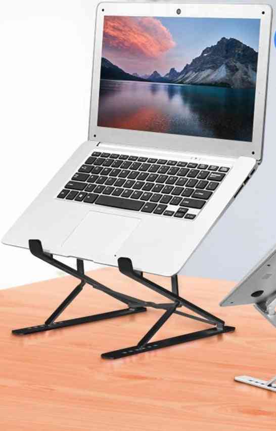 Portable Foldable, Laptop Stand Adjustable, Cooling Pad Holder