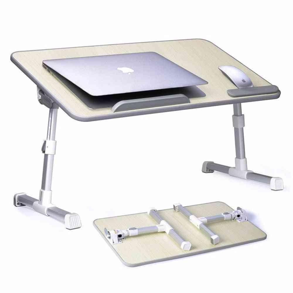 Laptop Bed Table Desk, Portable Standing Foldable Breakfast Tray