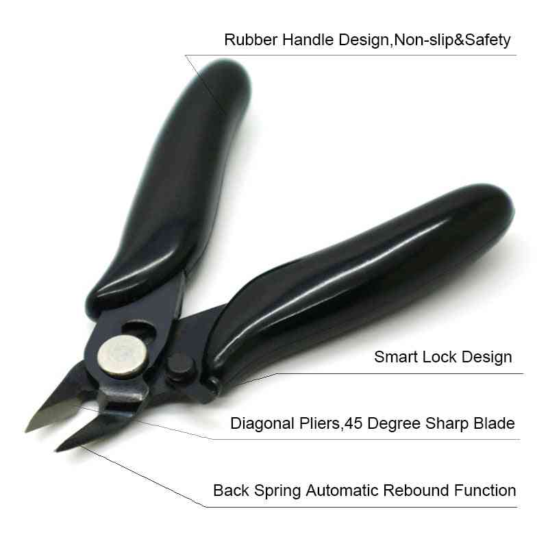 Mini elektronische tang, draadknipper tool, rubberen handvat
