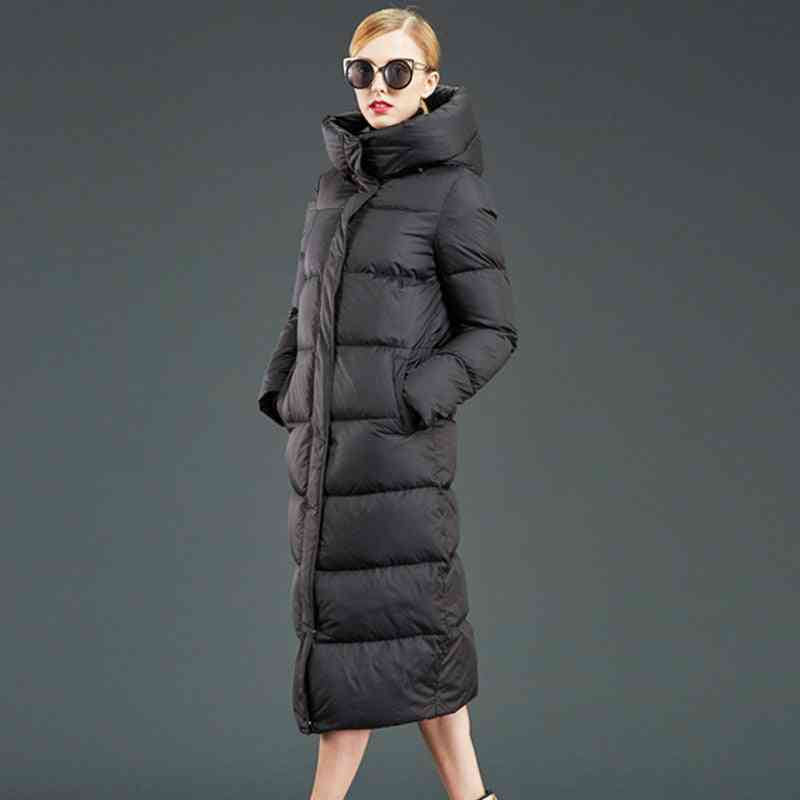 Duck Down Jacket, Winter Long Thick Coat