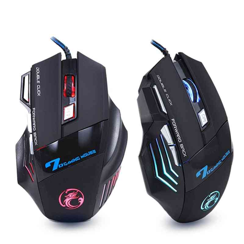 Ergonomic Wired 7 Button Usb Gaming Mouse With Backlight For Computer/laptop